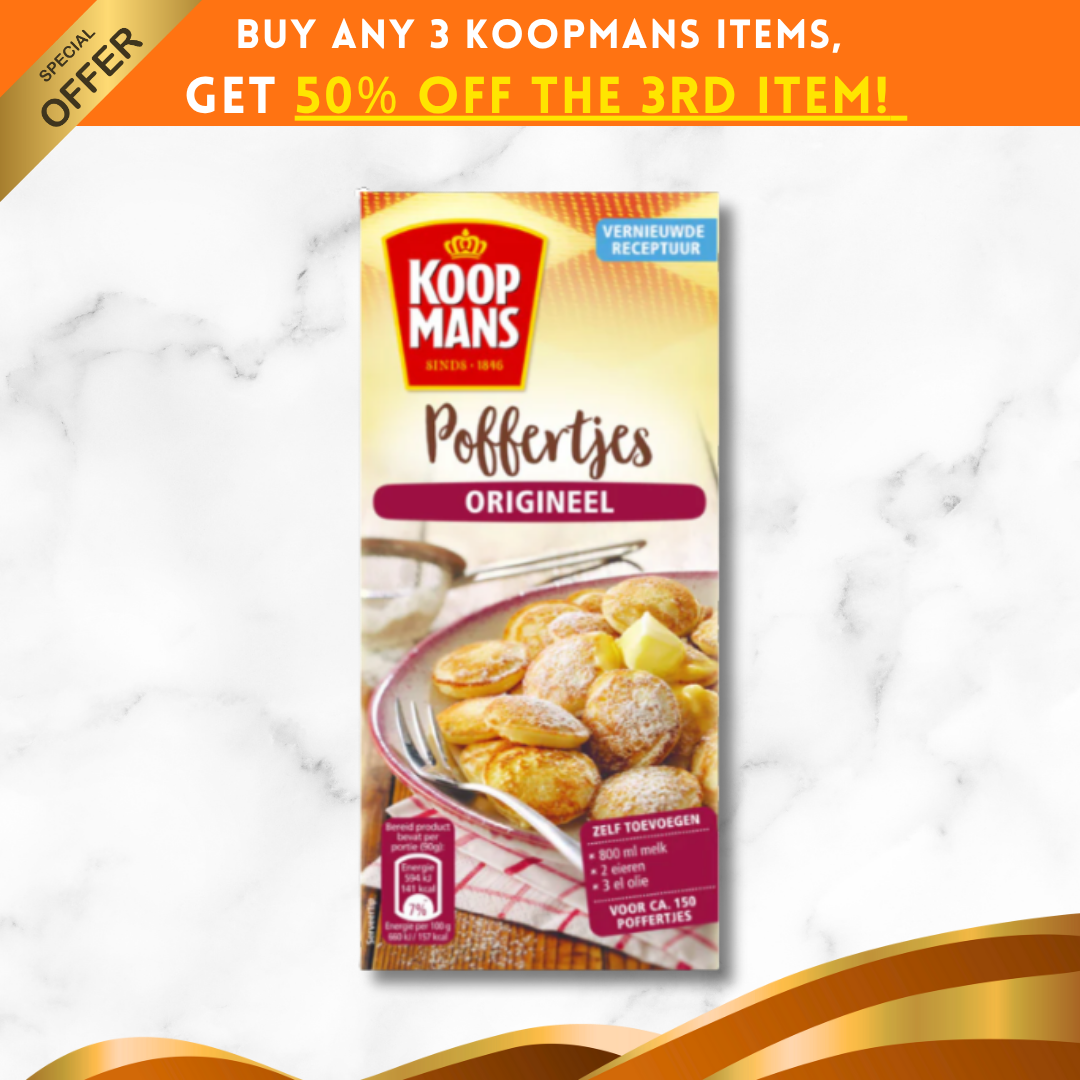 Koopmans 原味荷蘭小鬆餅烘焙預拌粉(400克)