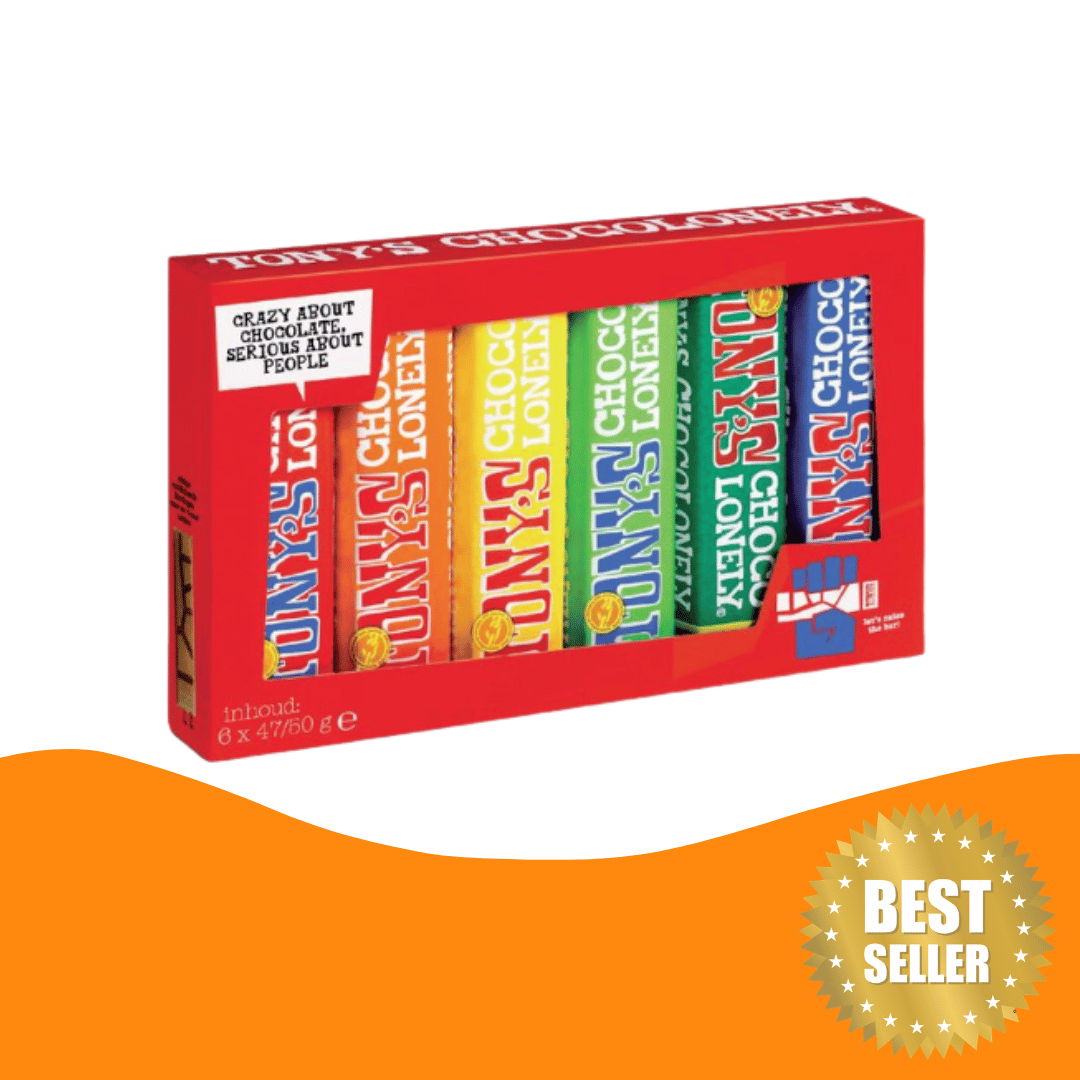 Tony's Chocolonely 朱古力棒 6 條裝 2 x 50 克 & 4 x 47 克 (連心意卡*)