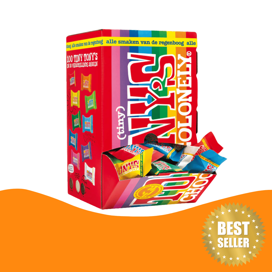 Tony's Chocolonely Tony’s Chocolonely 迷你朱古力盒混合 100 包 900 克 (連心意卡*)