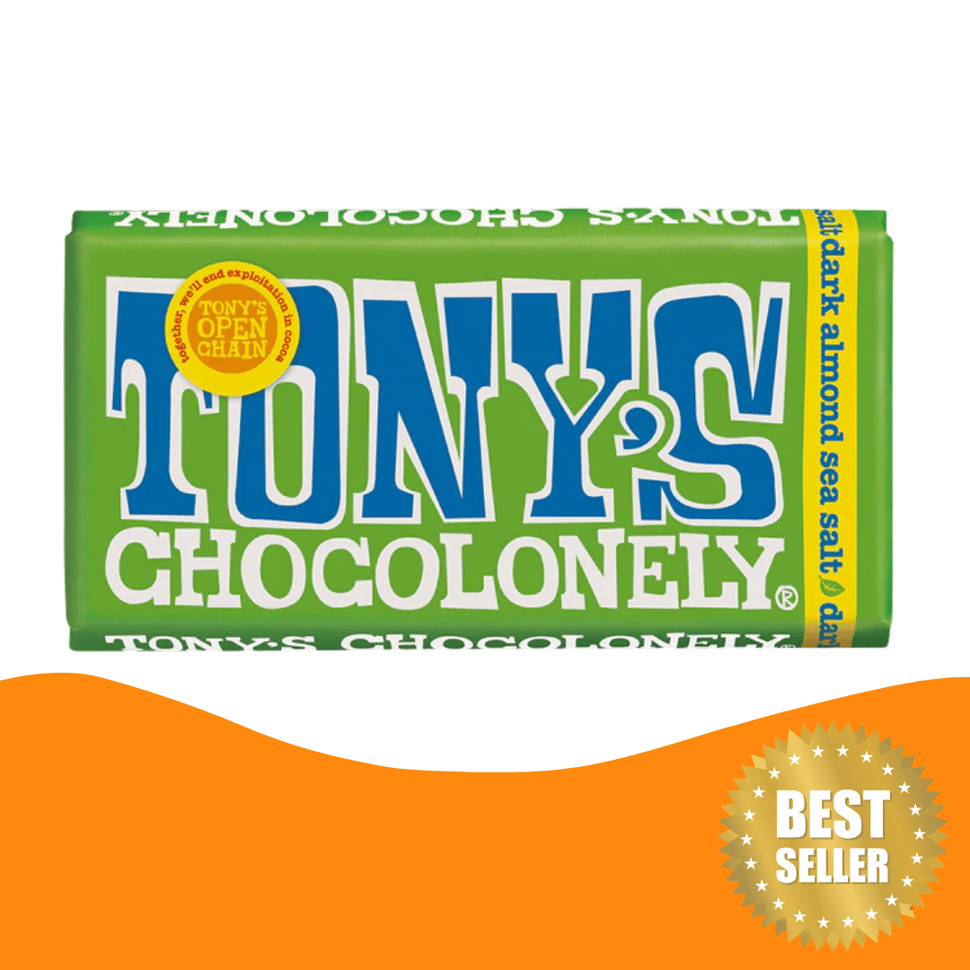 Tony's Chocolonely 杏仁海鹽朱古力(180克)