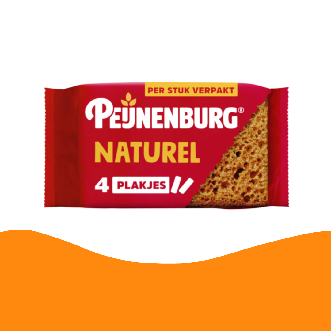 Peijnenburg Naturel 4 stuks (4 x 28 gram) (houdbaar tot 19/3/24)