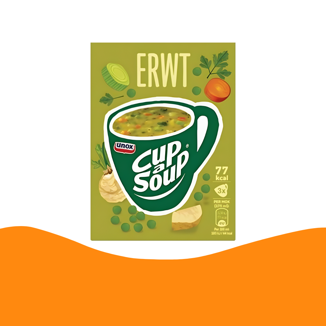 Unox Cup a soup Erwt (3 x 23 gram)/Instant soup Green Peas