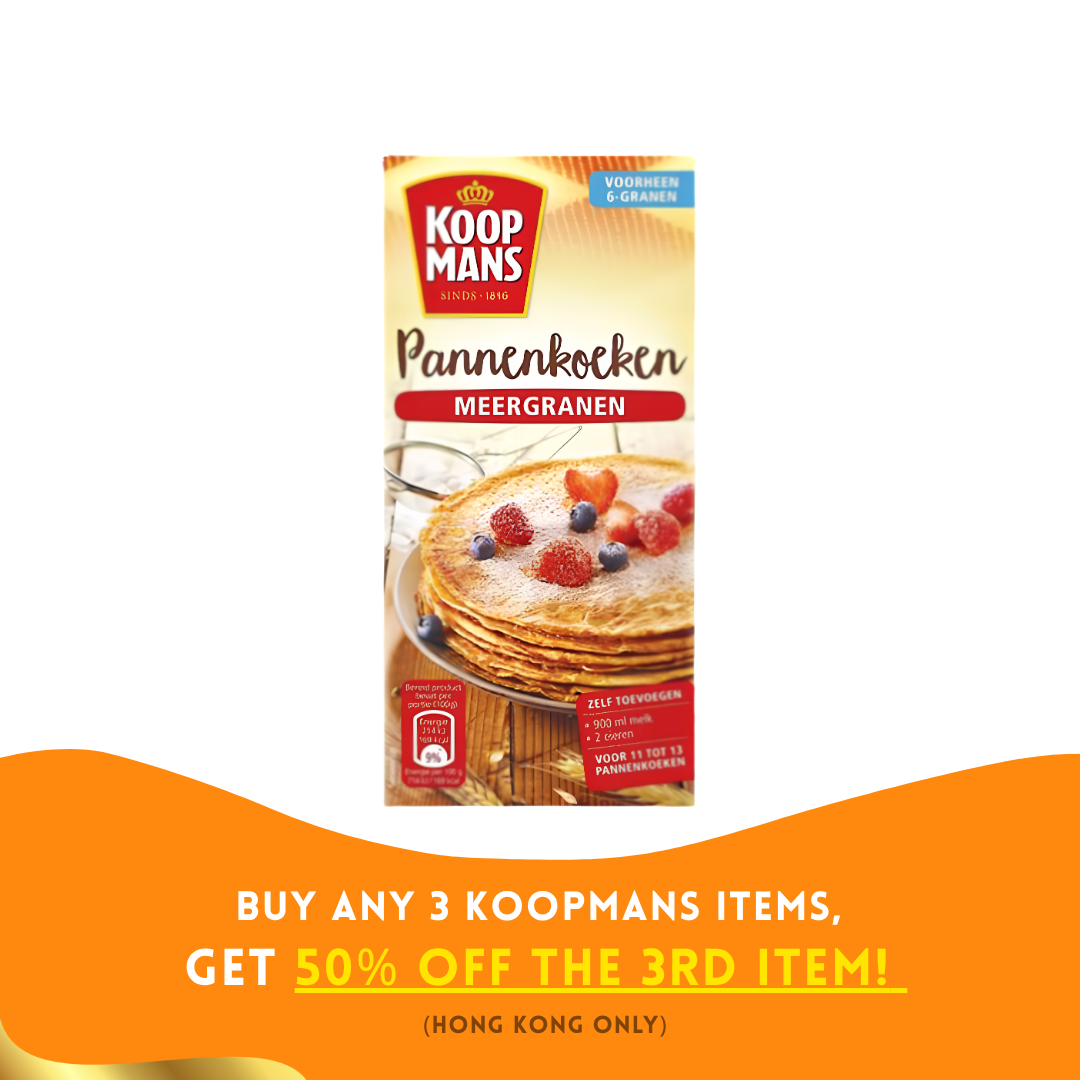 Koopmans Pannenkoekenmix meergranen ( 400 gram )/Mix voor meergranen Nederlandse pannenkoeken