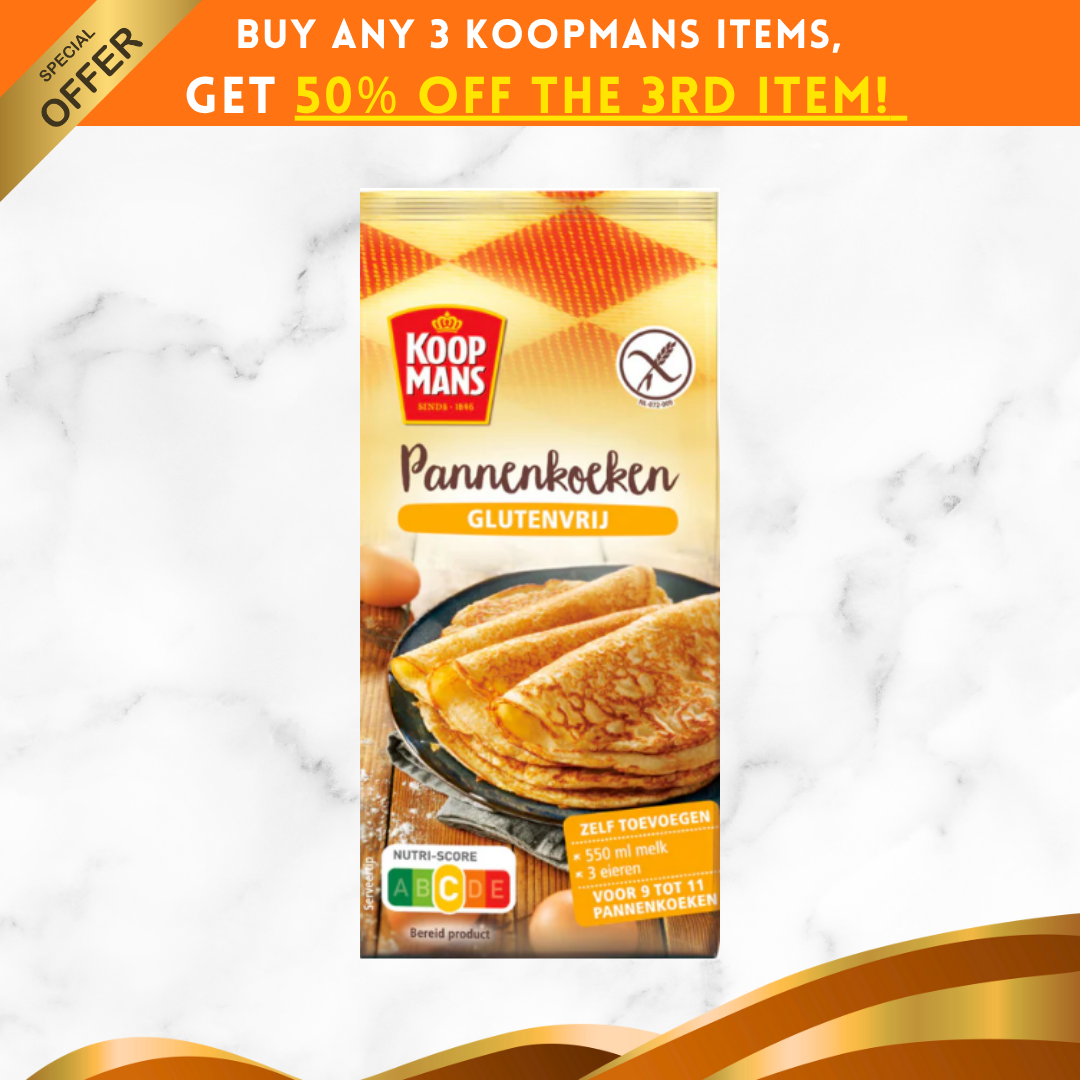 Koopmans Pannenkoeken Glutenvrij 300 gram/Mix for gluten-free Dutch pancakes (Best Before 1 July 2026)