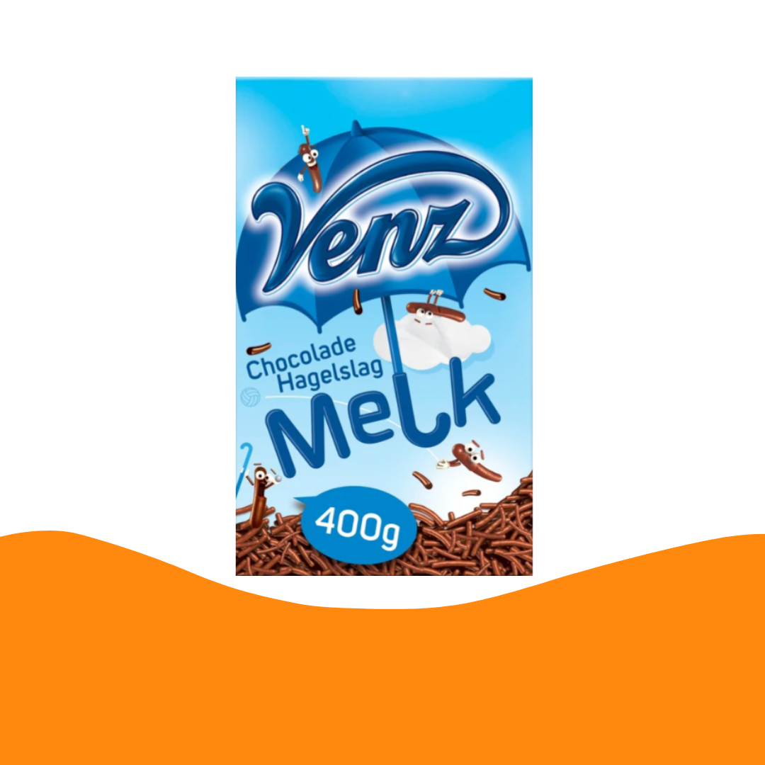 Venz Hagelslag melk/Milk chocolate sprinkles (400 gram)