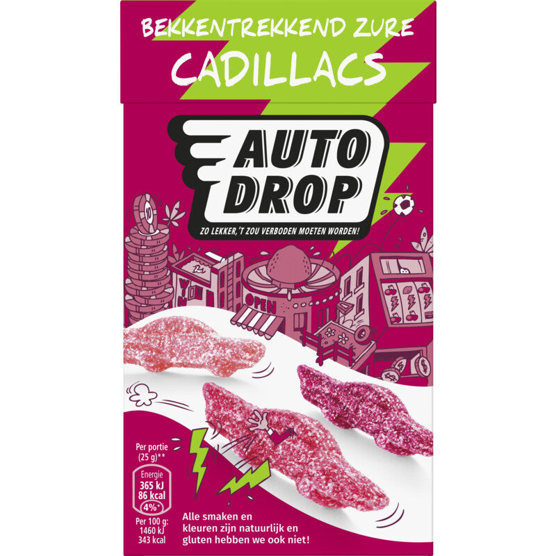 Autodrop 凱迪拉克 Bekkentrekkend Zure / 酸糖 (270 克)