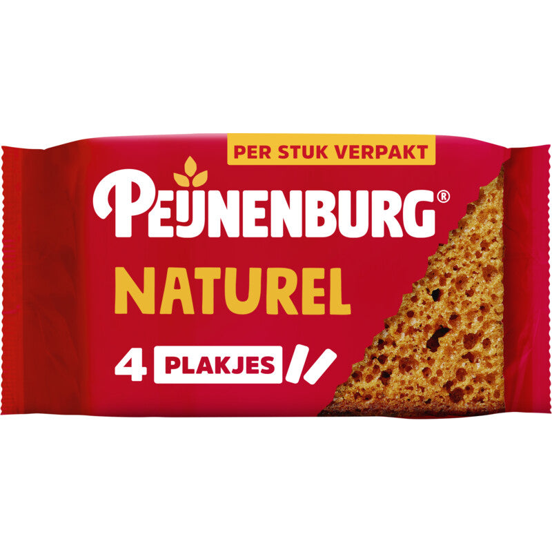Peijnenburg Naturel 4 stuks (4 x 28 gram) (houdbaar tot 19/3/24)
