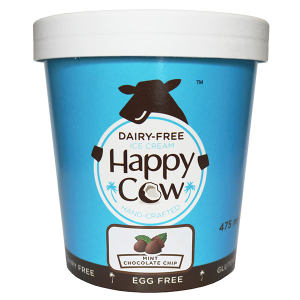 Happy Cow Mint Chocolate Chip Dairy-Free Ice Cream - 475 ml