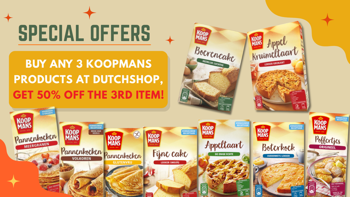 Koopmans Mix voor appeltaart (440 gram)/Baking mix for Dutch Apple pie