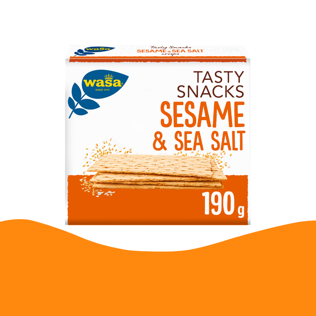 Wasa Delicate Crisp Sesame & Sea Salt ( 190 gram )