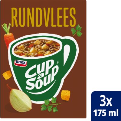 Unox Cup-a-Soup Rundvlees 即沖牛肉湯(3包裝 × 每包15克)
