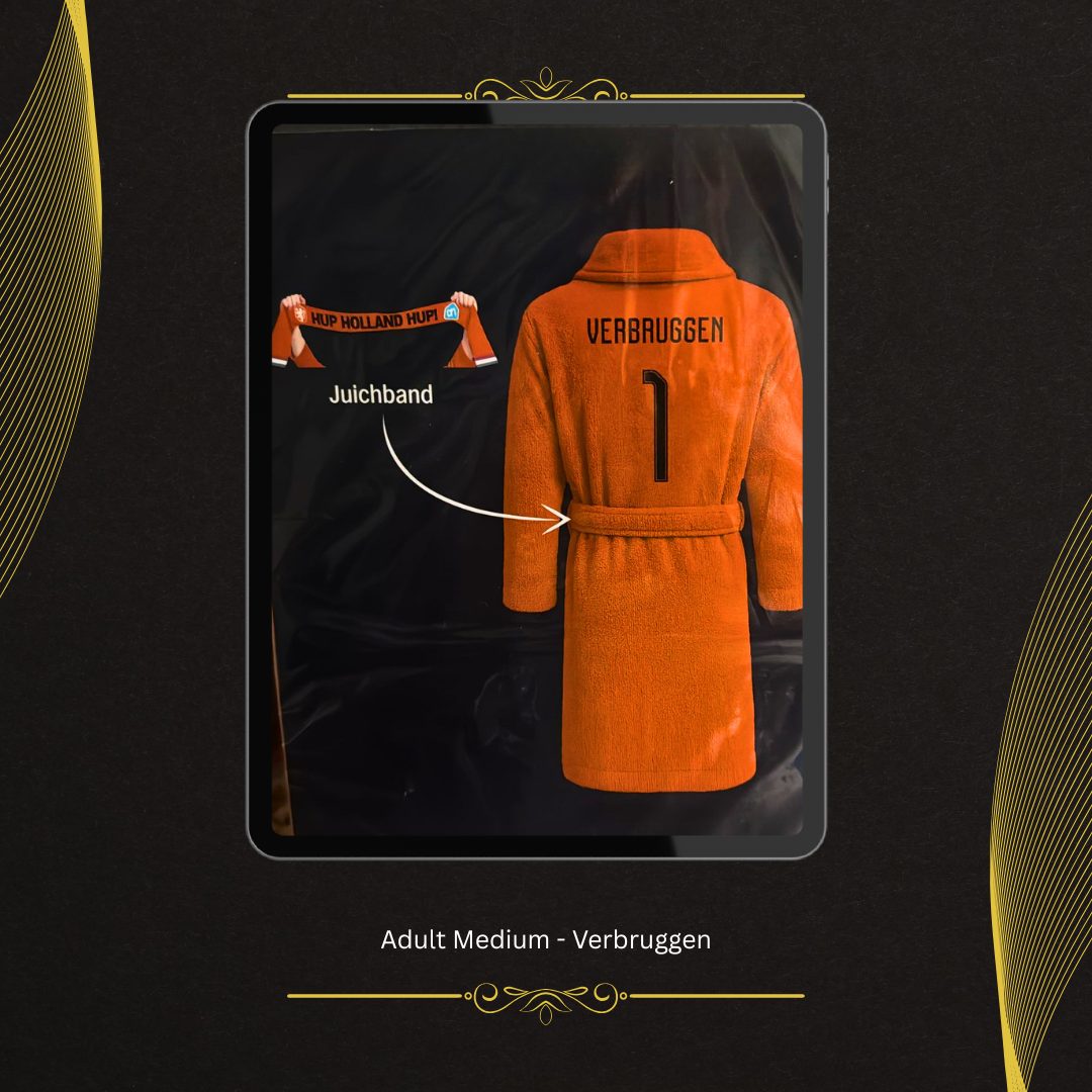 Dutch "Oranje" Football Fan Bathrobe