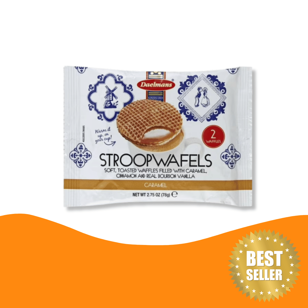 Stroopwafels Caramel Daelmans since 1904: The Authentic Dutch caramel waffle (78 gram)