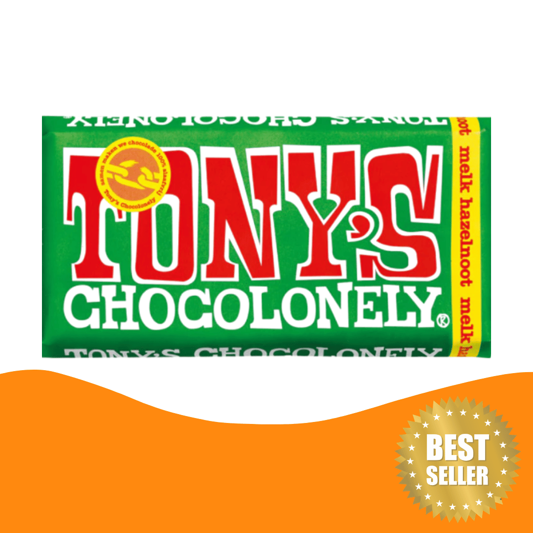 Tony's Chocolonely 榛子牛奶朱古力 (180 克）