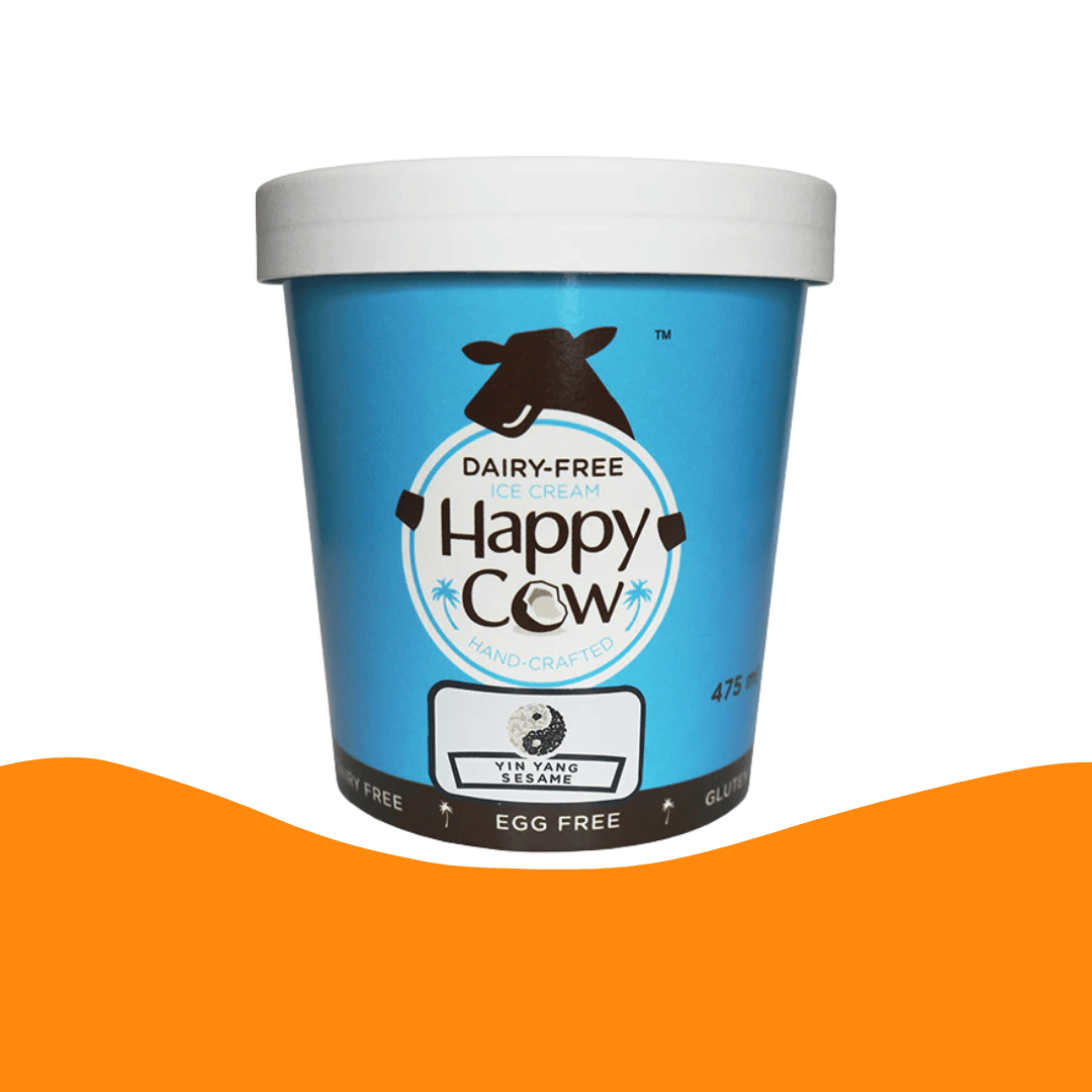 Happy Cow Yin Yang Sesame Dairy-Free Ice Cream - 475 ml