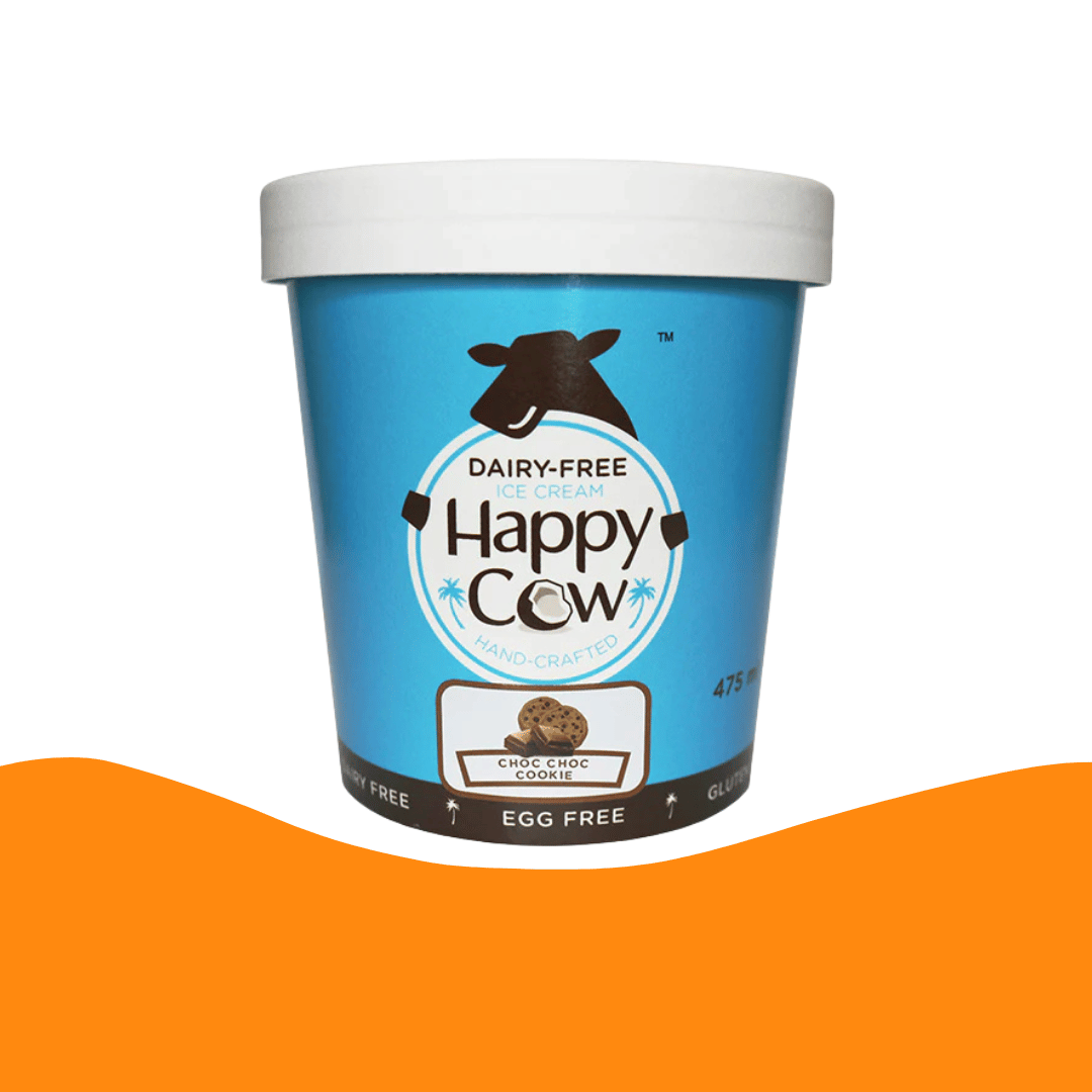 Happy Cow Choc Choc Cookie Dairy-Free Ice Cream - 475 ml