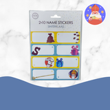 Sinterklaas Name Tags & Gift Labels – 20 Stickers, Writeable, Festive Designs