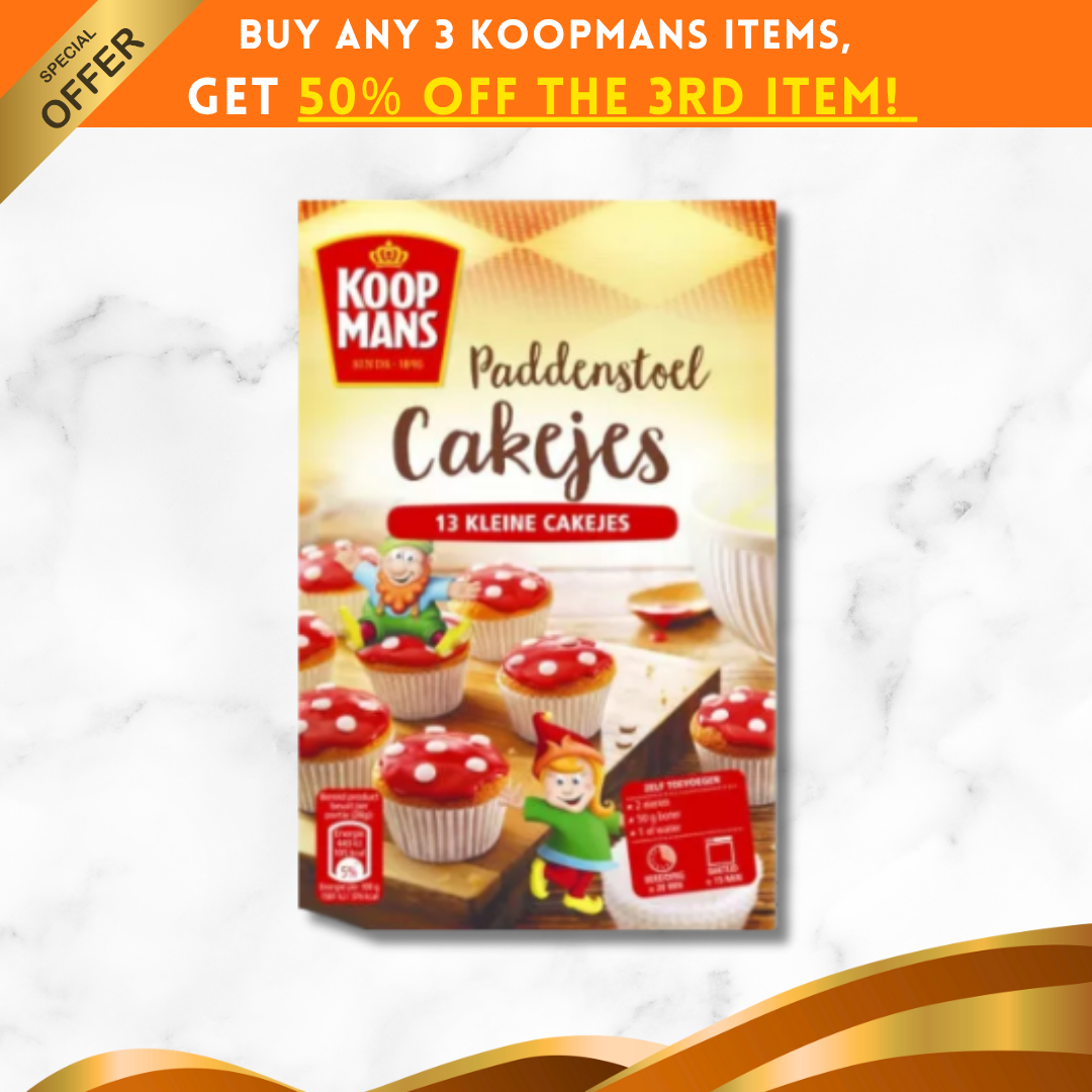 Koopmans Paddenstoel Cakjes (220 gram)