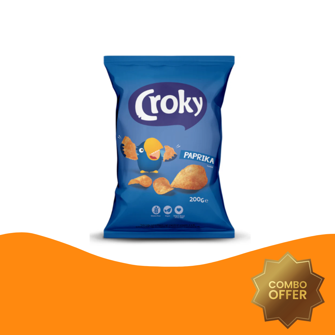 Croky 紅椒味薯片（比利時限定，200克）(此日期前最佳: 2025-12-5)