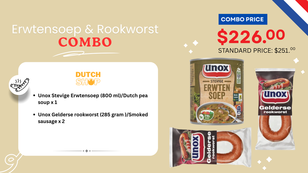 Unox Stevige Erwtensoep 荷蘭豌豆湯  (800 毫升) |  罐頭湯推介