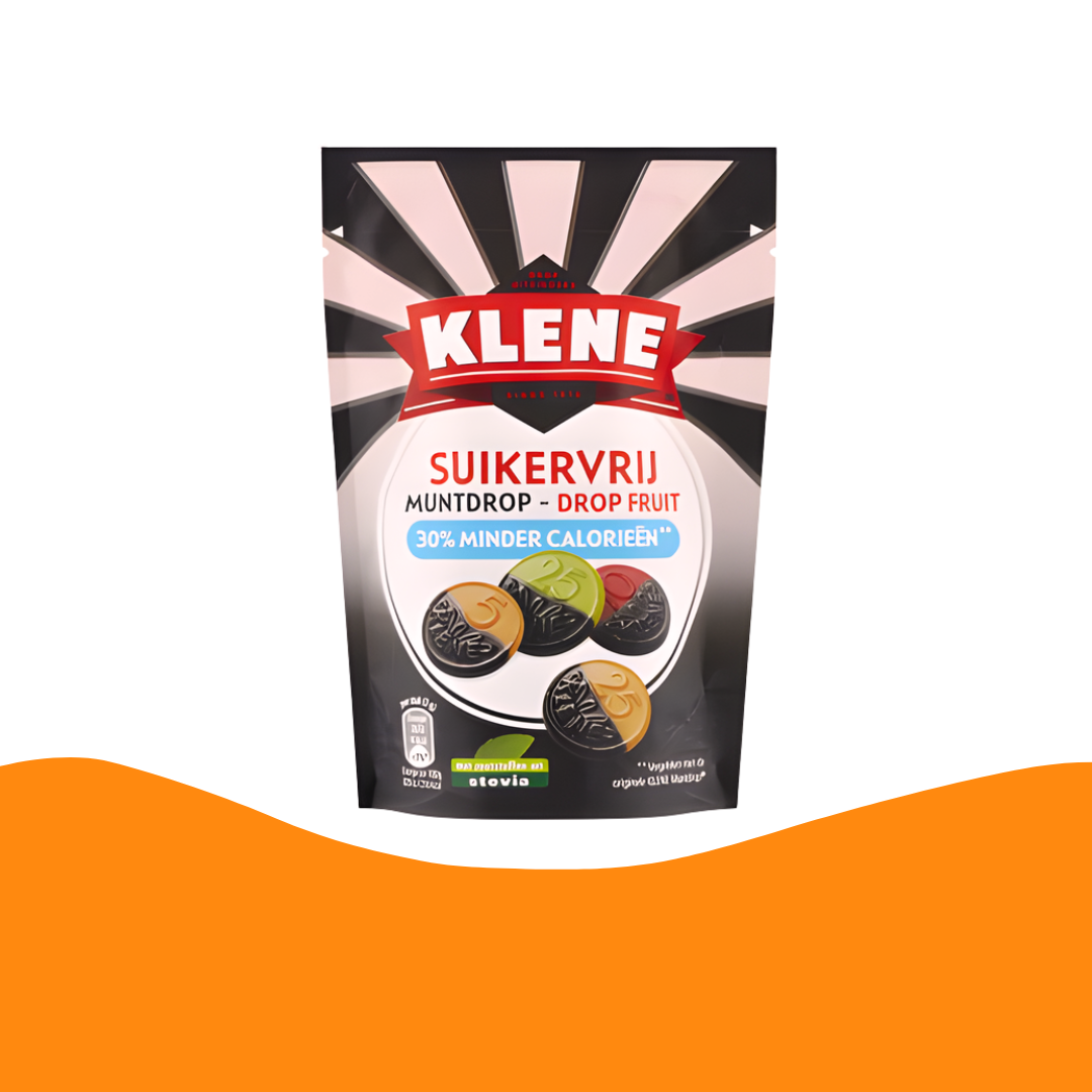 Klene Muntdrop - Drop Fruit Suikervrij (30% minder calorieen) (100 gram)