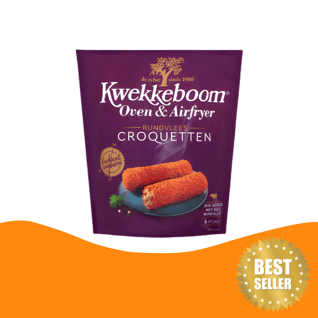 Kwekkeboom Rundvlees Croquetten 荷蘭炸肉腸 4 件（280 克）| 氣炸鍋小食