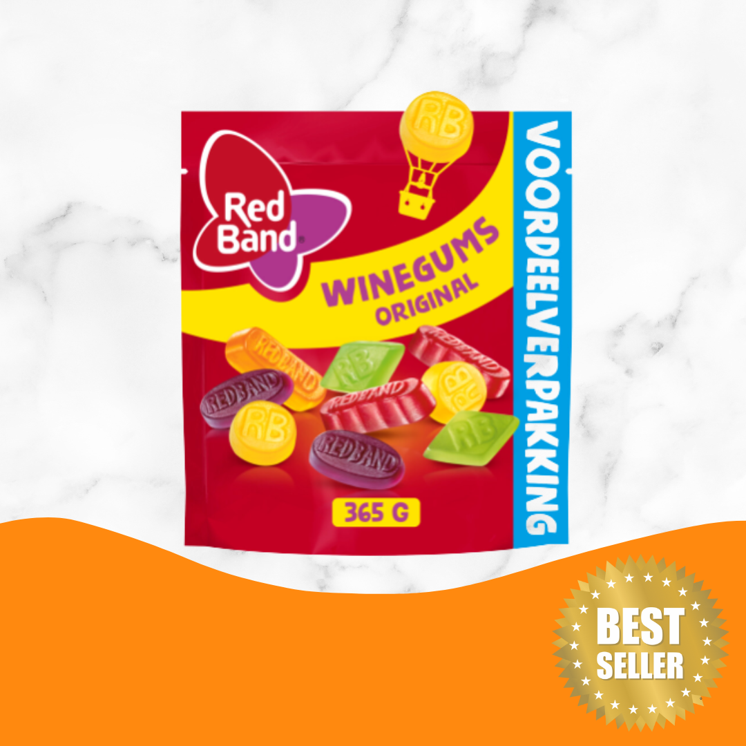Red Band Wine Gums Original Voordeelverpakking - Value Pack (365 gram)