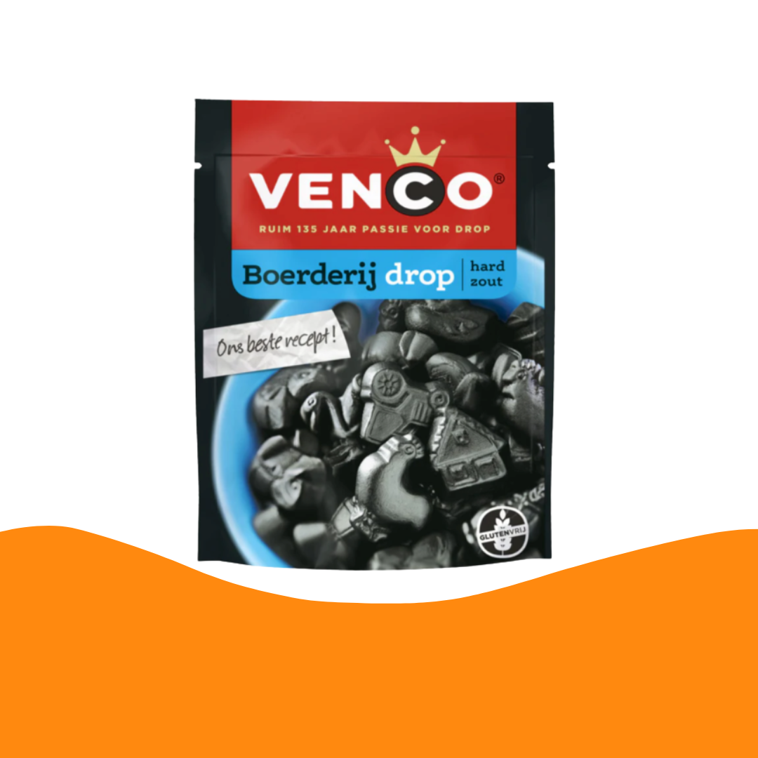 Venco Boerderij drop (235 gram)/Hard salted licorice