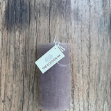 Rustic Pillar Candle 6x12cm Beige