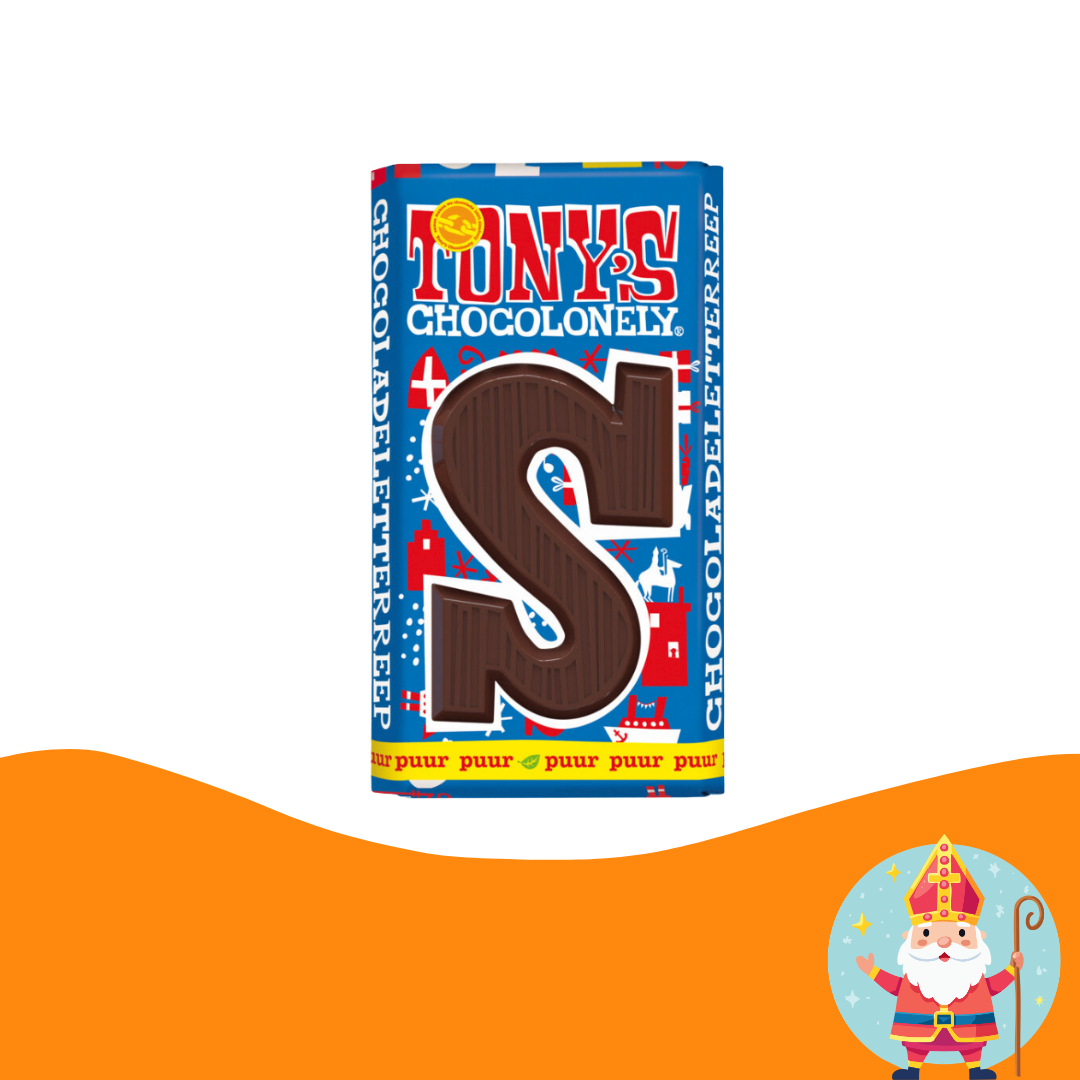 Tony's Chocolonely Letter S - dark (180 gram) (Expected early Oct 2026)