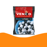 Venco Hard Salted Licorice Black and White Mix 285 gram)