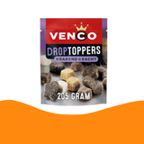 Venco Droptoppers Krakend Zacht / Dutch Licorice (215 gram)