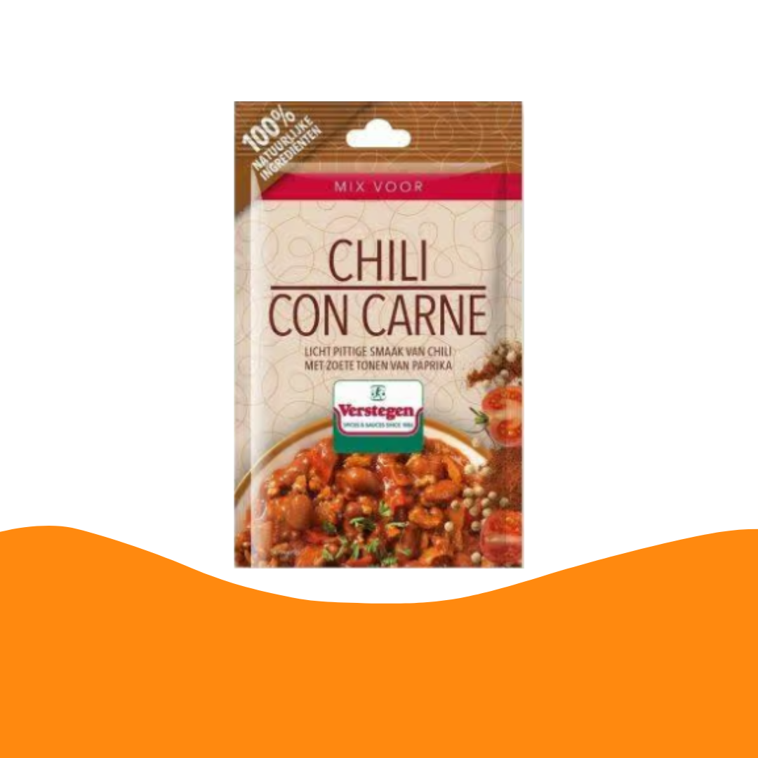 Verstegen Mix voor Chili Con Carne (Mix of spices for Chili Con Carne) (25 gram)