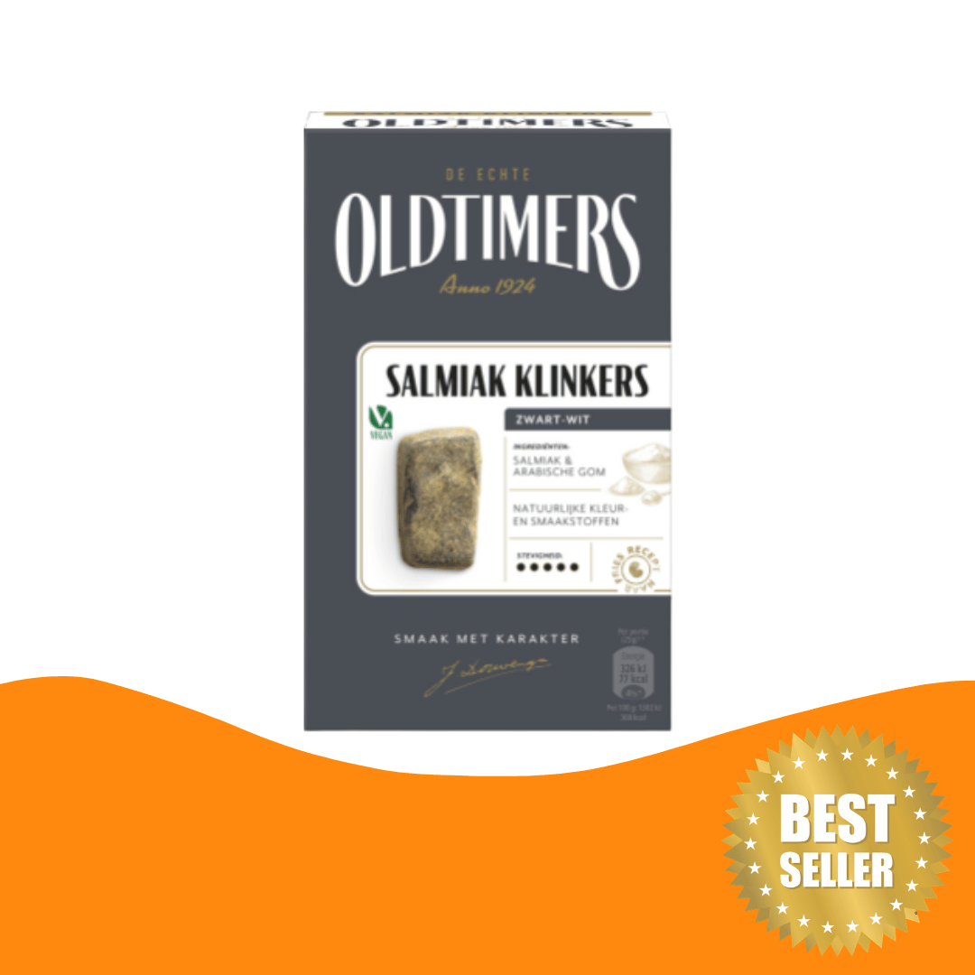 Oldtimers Salmiak Klinkers (235 gram)/Salmiac licorice