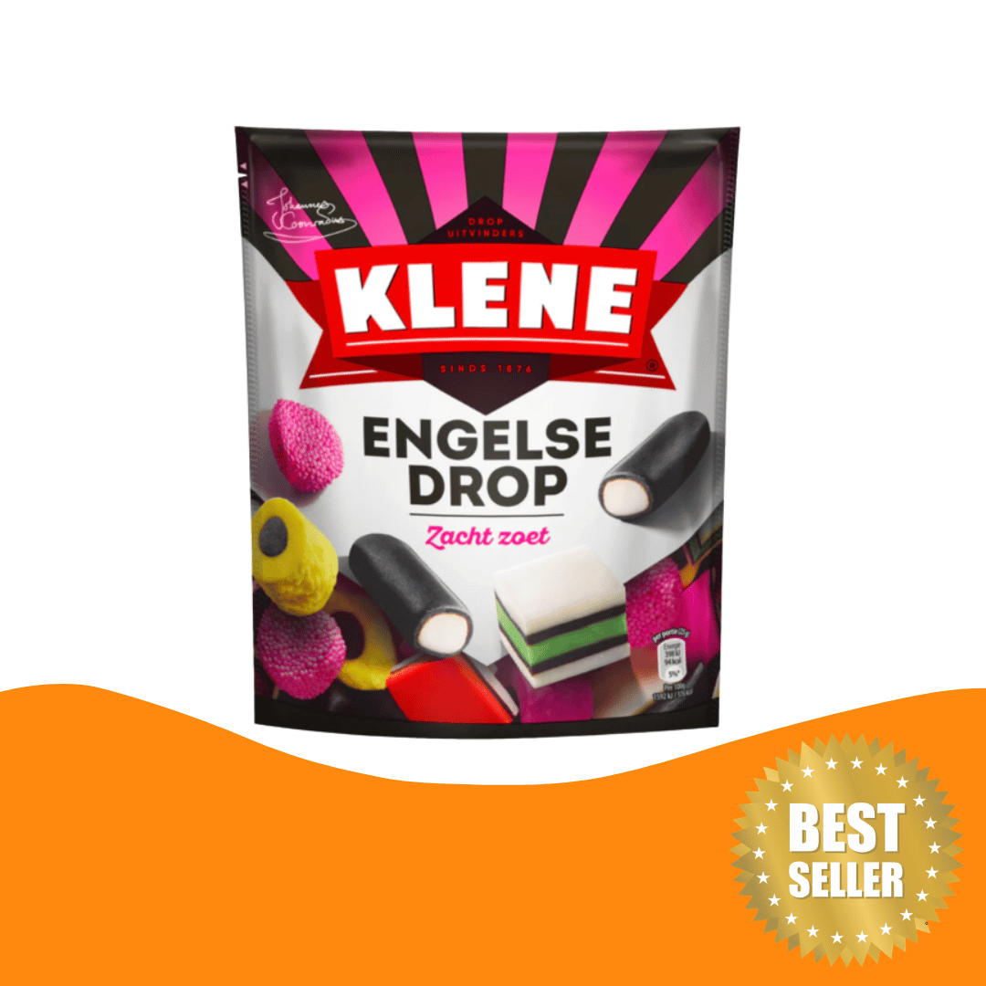 Klene Engelse Drop Zacht Zoet (270 gram) / English Licorice Sweet Soft
