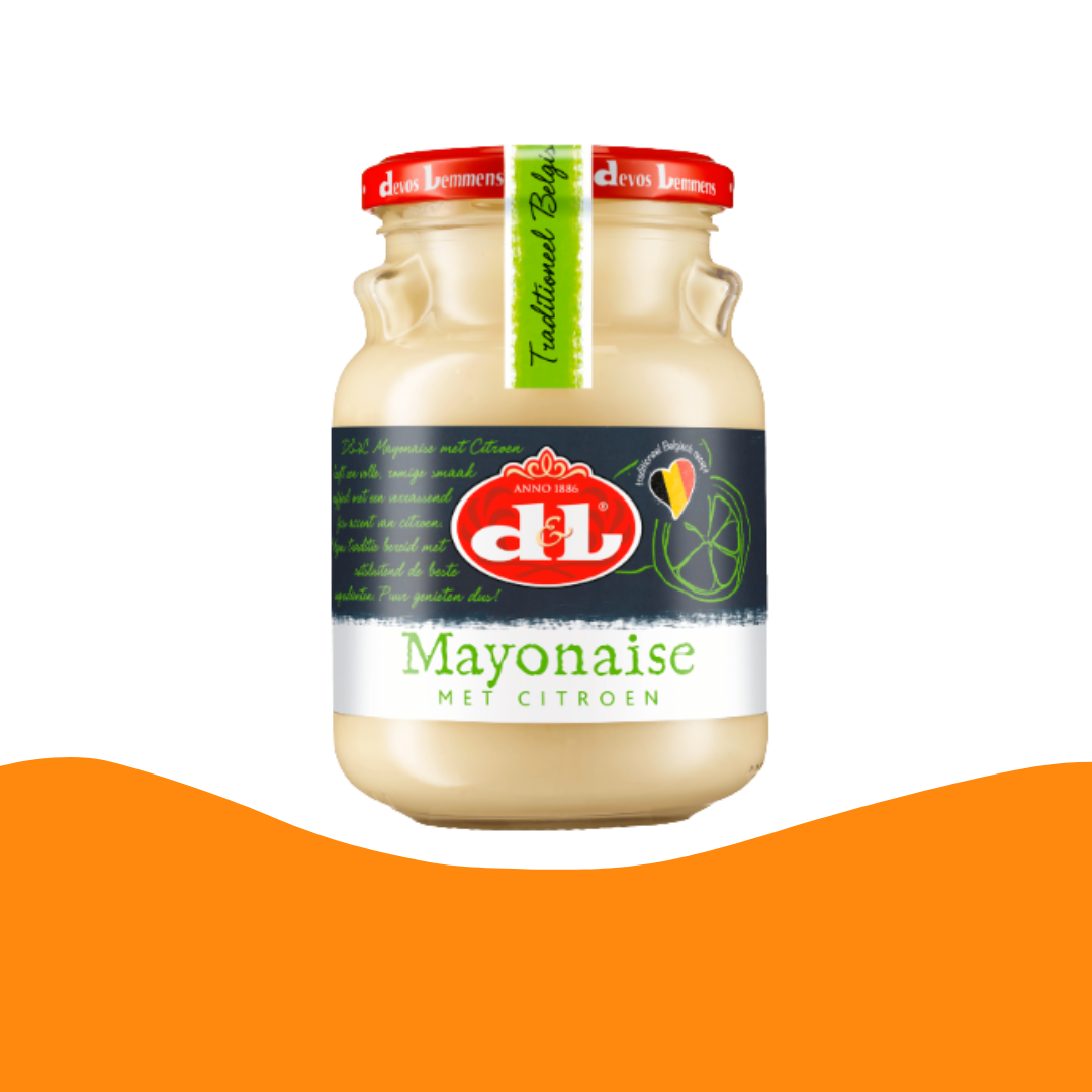 Belgium D&L Mayonaise met citroen / D&L Mayonnaise with Lemon (350 ml)