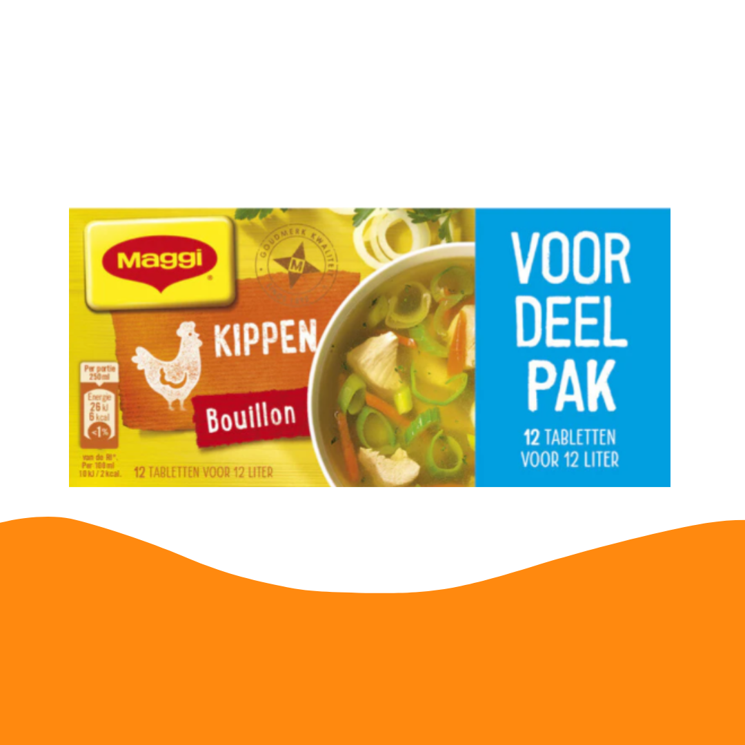 Maggi Kippen (Kip)bouillon 12 stuks (123 gram)