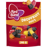 Red Band Dropfruit Duo's (245 gram)/Licorice and wine gum duo