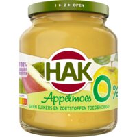Hak Appelmoes 0% No Added Sugars & Sweeteners (350 gram)