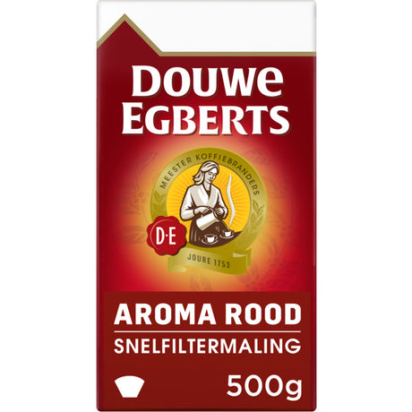 Douwe Egberts Koffie Aroma Rood Grove Maling / Grof gemalen koffie (500 gram)