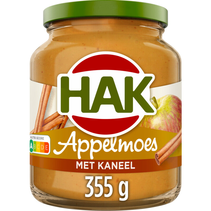 Hak Appelmoes met Kaneel / Appelsauce with Cinnamon (355 gram)