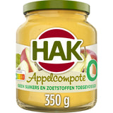 Appelcompote Hak 0% No Added Sugars & Sweeteners 350 gram )