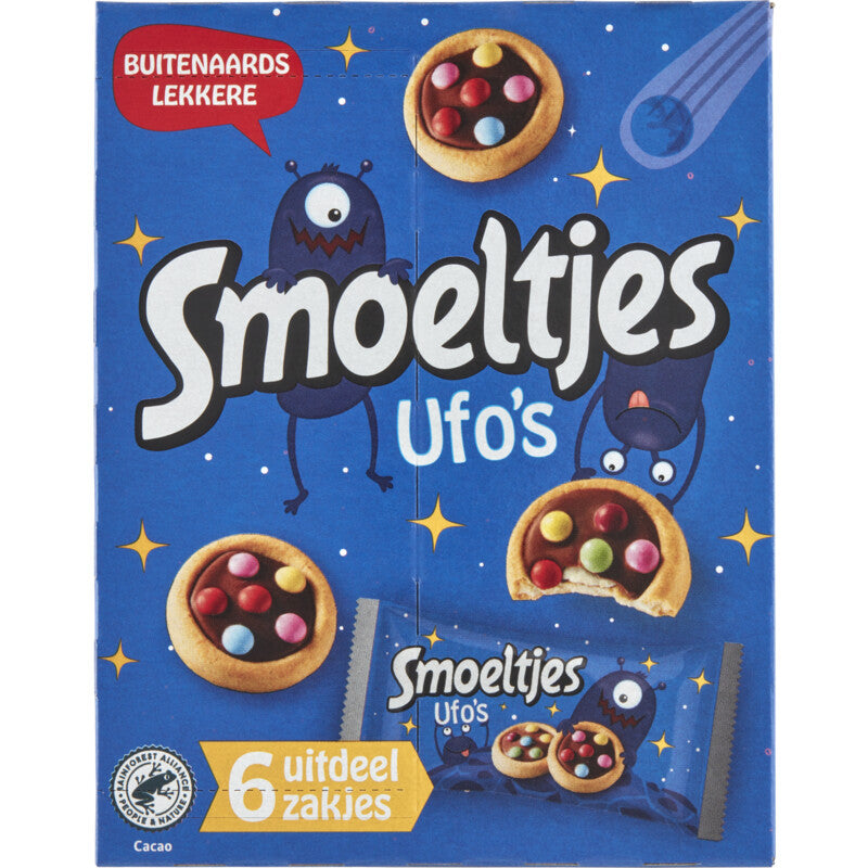 Smoeltjes UFO's（140 克）（6 袋含 2 塊餅乾）