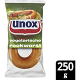 Unox Gelderse vegetarische rookworst ( 285 gram )/Vegetarian Smoked sausage