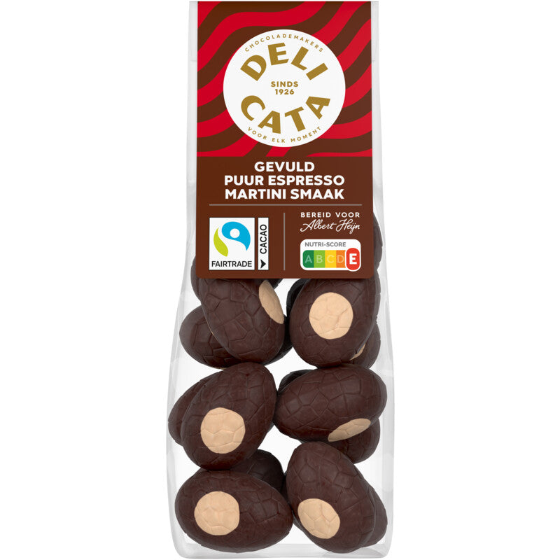 Dark Chocolate Eggs with Espresso Martini Flavor Filling 150 gram