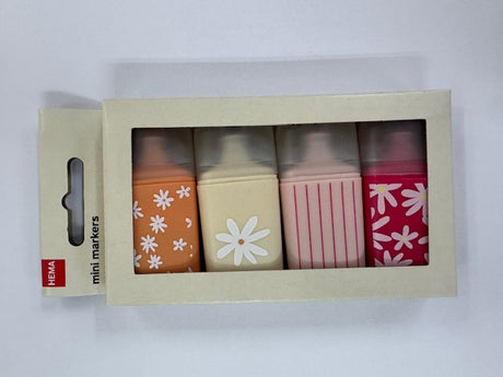 Hema Mini Bloemen (Flower) Markers set of 4 different Colours Part 2