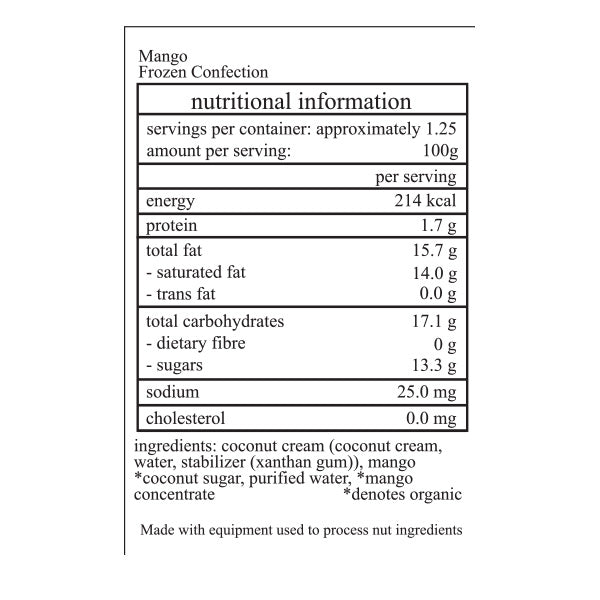 Happy Cow Mango Dairy-Free Ice Cream -125 ml