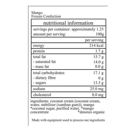Happy Cow Mango Dairy-Free Ice Cream -125 ml