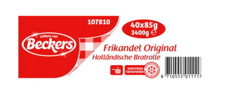 Becks Frikandel size (40 x 85 gram)