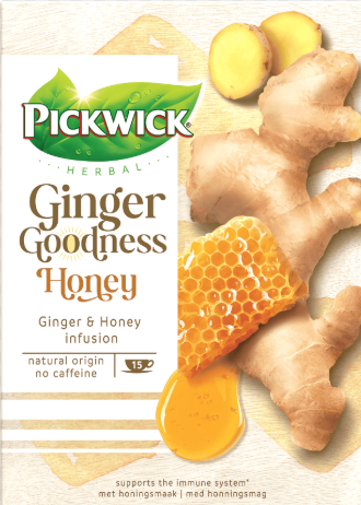 Pickwick Ginger Goodness Honey 1-kops 15 Stuks